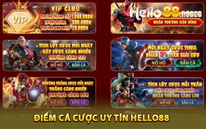 Điểm cá cược uy tín Hello88